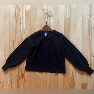 Black dolman sleeve sweater